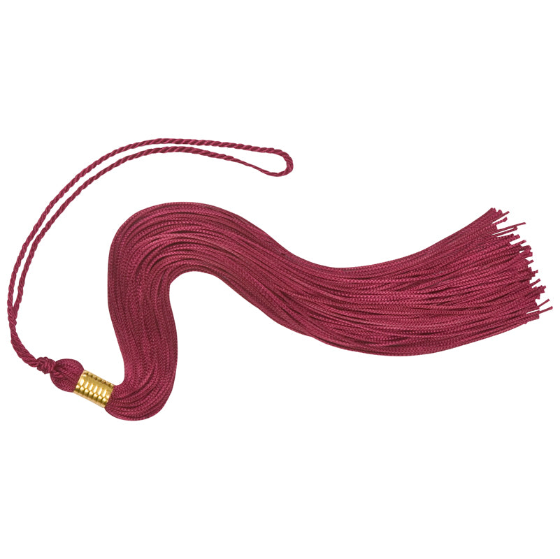Burgundy graduation tassel