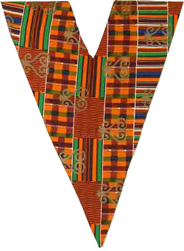 Kente Cloth Ceremonial Vee Stole