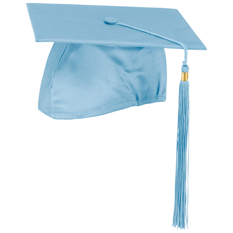 Light Blue Cap and Tassel Shiny Satin Finish