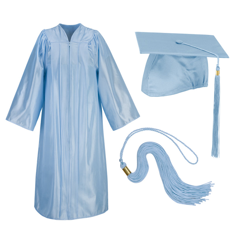 Light-blue-graduation-cap-and-gown