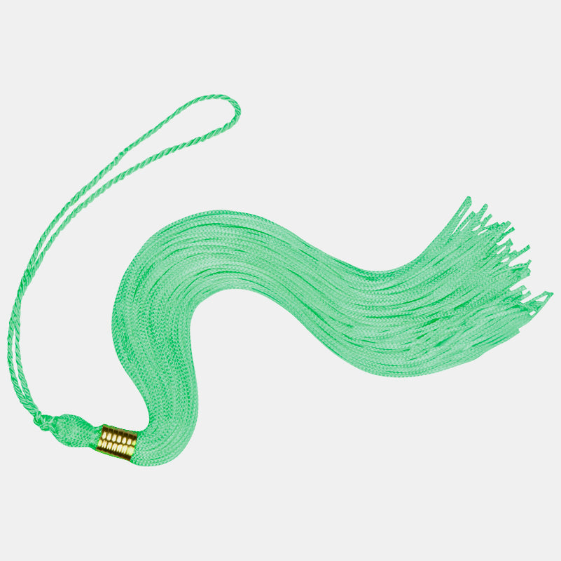 Lime green graduation tassel