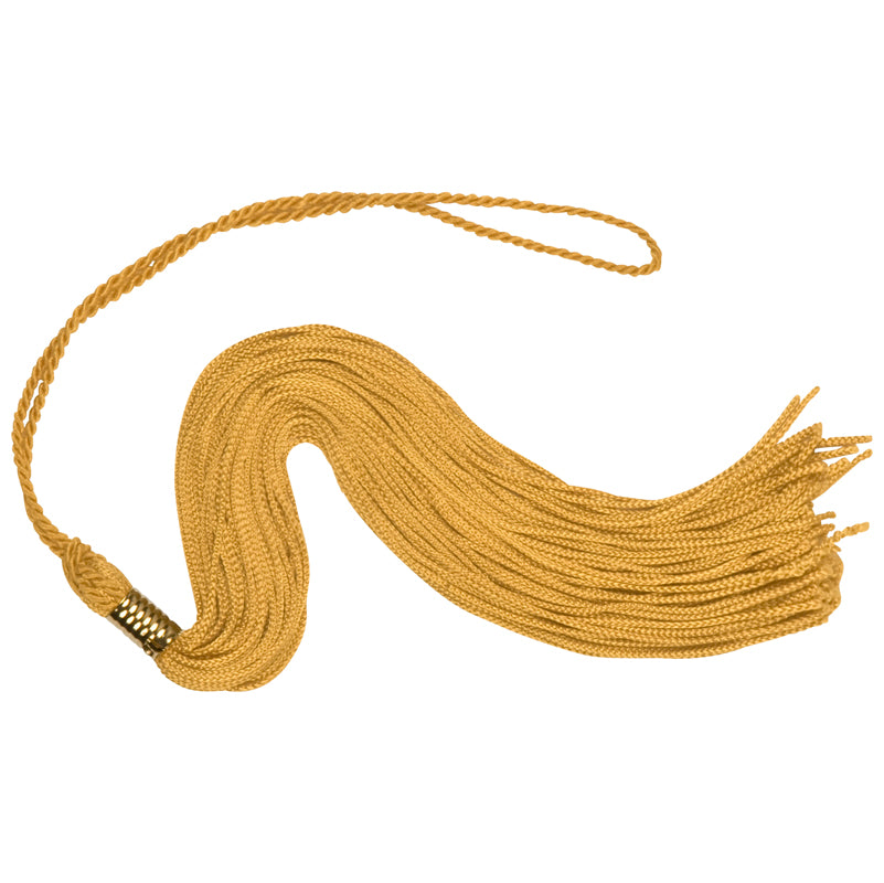 Old gold graduation tassel