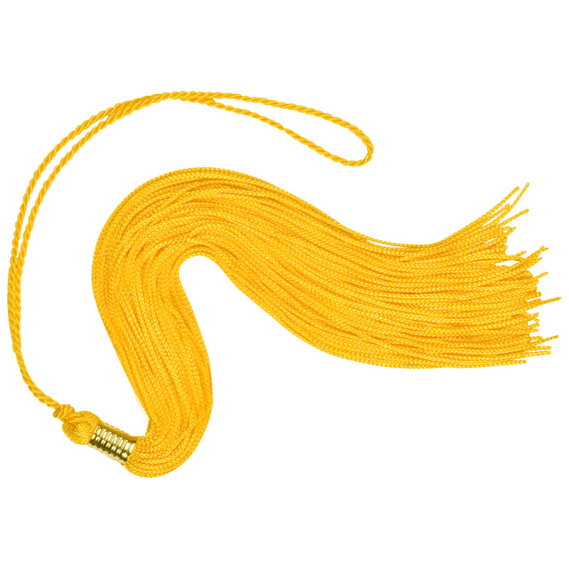 Pastel yellow graduation tassel