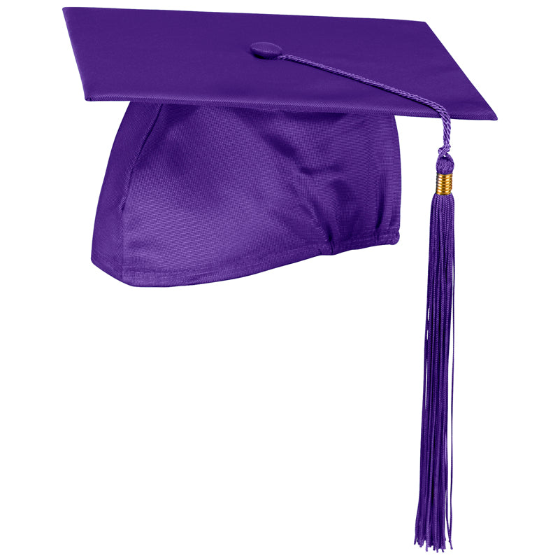 Purple Cap and Tassel Shiny Satin Finish